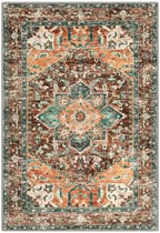 Yamaziot Washable Area Rug, 2x3 Small Boho Vintage Entryway Non-Slip Rug - Image 2