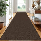 EARTHALL Washable Runner Rug, Non Slip Hall Runner, 3x14 Ft, Brown/Coffee by Unknown