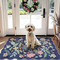 Washable 2x3 Area Rug for Entryway: Easy-Clean Carpet with Non-Slip Backing for Bedroom Kitchen Stain-Resistant Durable Low Pile Floor Mat – Perfect for High-Traffic Areas with Pets (2x3/Purple) by HYHAOYUNLAI