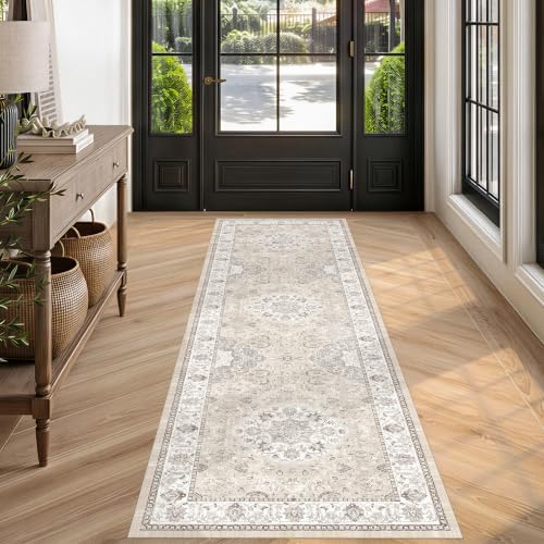 HY HAOYUNLAI Washable 2'6x8 Hallway Runner Rug Kitchen Non-Slip Slim Carpet by HYHAOYUNLAI