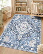 OLANLY 3x4 Washable Accent Rug, Soft Non Slip Carpet for Entryway Bedside by OLANLY
