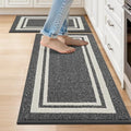 COSY HOMEER Kitchen Rugs Sets of 2 Non-Slip Washable,20"x30"+20"x48" by COSYHOMEER