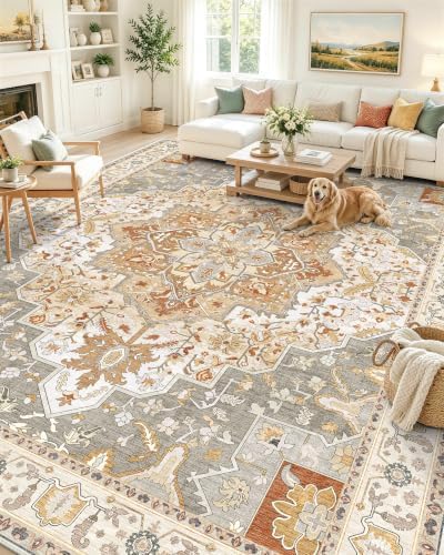 OLANLY 10x14 Washable Area Rug, Soft Non Slip Carpet for Living Room by OLANLY