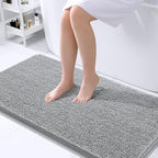 OLANLY Bathroom Runner Rugs 40x24, Extra Soft Absorbent Chenille Bath Rugs by OLANLY