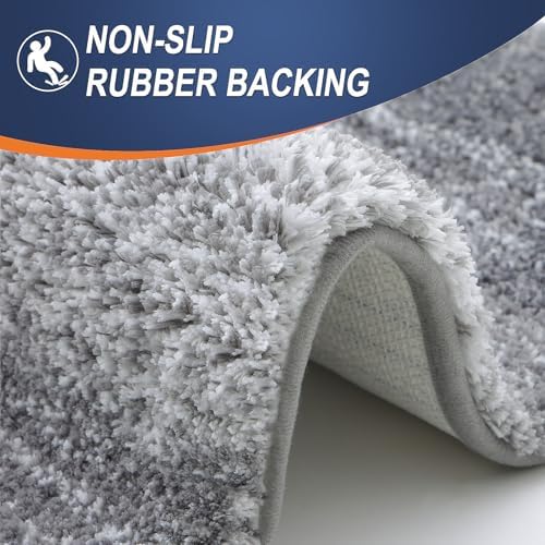 OLANLY Small Bathroom Rugs 24x16, Extra Soft Absorbent Microfiber Bath Rugs - Image 5