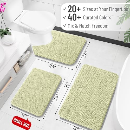 OLANLY Large Bathroom Rugs 44x32, Extra Soft Absorbent Chenille Bath Rugs - Image 2