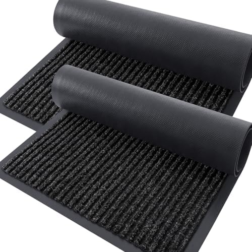 OLANLY 2-Pack Front Door Mats 59x34, Waterproof Heavy-Duty Doormats by OLANLY