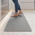 YDKGL Kitchen Rugs Kitchen Mats for Floor Non Slip Washable Gray 17"x47" by YDKGL