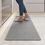 YDKGL Kitchen Rugs Kitchen Mats for Floor Non Slip Washable Gray 17"x47" by YDKGL