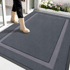OLANLY Front Door Mat Outside 59x40, All-Season Heavy-Duty Rubber Doormat by OLANLY