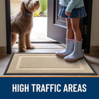 OLANLY Front Door Mat Outside 35x23, All-Season Heavy-Duty Rubber Doormat - Image 6