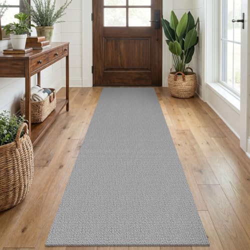 EARTHALL Washable Runner Rug, Non Slip Kitchen Rug, 2x7 Ft, Heather Gray by Unknown