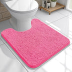 OLANLY Toilet Rugs U-Shaped 20x20, Soft Absorbent Chenille Contour Rugs by OLANLY