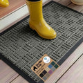 GORILLA GRIP WeatherMAX Door Mat, Indoor Outdoor Use, 35x23, Gray Maze by GorillaGrip