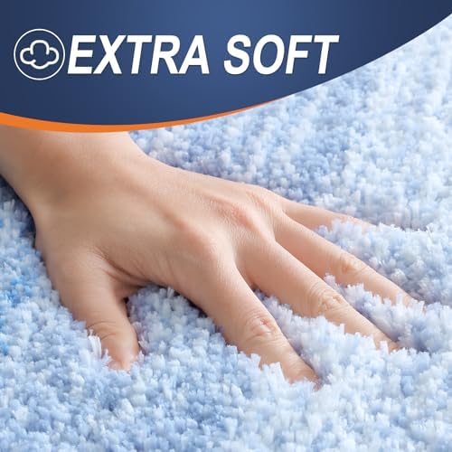 OLANLY Bathroom Runner Rug 70x20, Extra Soft Absorbent Microfiber Bath Rugs - Image 3