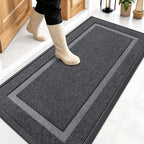 OLANLY Front Door Mat Outside 47x23, All-Season Heavy-Duty Rubber Doormat by OLANLY