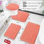 OLANLY Large Bathroom Rugs 47x32, Extra Soft Absorbent Chenille Bath Rugs - Image 2