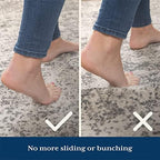 Veken 7x10 Ft Rug Pad Gripper for Hardwood Floors, Non Slip Rug Pads for Area Rugs, Thick Rug Grippers for Tile Floors, Under Carpet Mat, with More Than 99 Pieces Anti-Slip Solid Square Pattern - Image 4