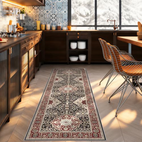 HAOYUNLAI Washable Non-Slip 2x6 Hallway Kitchen Runner Rug Stain Resistant - Image 2