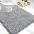 OLANLY Toilet Rugs U-Shaped 24x20, Soft Absorbent Chenille Contour Rugs by OLANLY