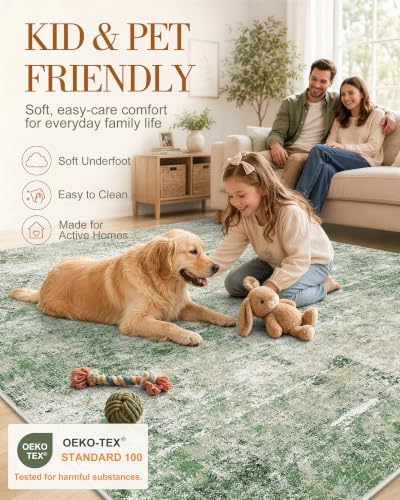 OLANLY 2'6"x12' Washable Runner Rug, Non Slip Carpet for Hallway Kitchen - Image 5