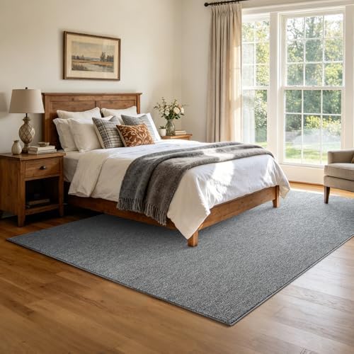 6x9 Large Grey Area Rug Washable Non-Slip Soft Thin for Living Room Bedroom - Image 2
