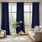 MIULEE Blackout Curtains for Bedroom 2 Panels 40 x 90 Inch Long Navy Blue - Image 6