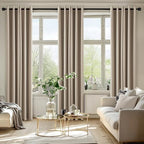 MIULEE Blackout Curtains for Bedroom 2 Panels 40 x 84 Inch Long Taupe - Image 6