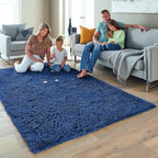 Ophanie 5x8 Blue Rugs for Living Room,Kids Rug,Playroom Navy Area Rugs for Boys Girls Teen Decor,Fluffy Fuzzy Soft Plush Shaggy Bedside Floor Bedroom Carpet for Teen with Over 99 pcs Pile fibers - Image 3