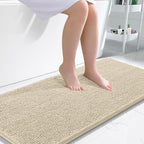 OLANLY Large Bathroom Rugs 50x30, Extra Soft Absorbent Chenille Bath Rugs by OLANLY