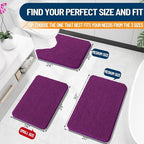 OLANLY Bathroom Rugs 36x24, Extra Soft Absorbent Chenille Bath Rugs - Image 2