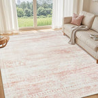 Pink Washable Rugs 6x9 Area Rugs for Living Room,Bedroom,Nursery,Carpet - Image 2