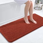 OLANLY Bathroom Runner Rugs 47x20, Extra Soft Absorbent Chenille Bath Rugs by OLANLY