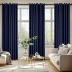 MIULEE Blackout Curtains for Bedroom 2 Panels 50 x 84 Inch Long Navy Blue - Image 6
