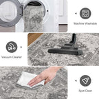 Yamaziot Washable Runner Rug, 2x6 Non-Slip Boho Vintage Hallway Kitchen Rug - Image 5