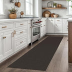 EARTHALL Washable Runner Rug, Non Slip Kitchen Rug, 2x7 Ft, Taupe/Coffee - Image 5