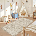 3x6 Runner Rug Non Slip,Washable Hallway Runner Rug,Brown - Image 4