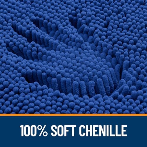 OLANLY Large Bathroom Rugs 59x35, Extra Soft Absorbent Chenille Bath Rugs - Image 3