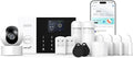 LWOHSI Wireless Home Alarm Camera System,Smart Home Security Systems with T53 HD Camera,Phone APP Alert,Door/Window Sensors,SOS Button,Compatible with Alexa for Home,Apartment,No Contract Fee
