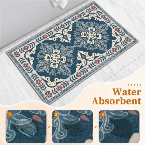 3 Piece Kitchen Rugs Set, Non Slip Washable Floor Mats with Water Absorbent - Image 4