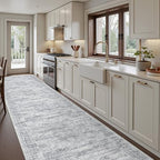 3x14 Runner Rug Non Slip,Washable Hallway Runner Rug,Grey - Image 3