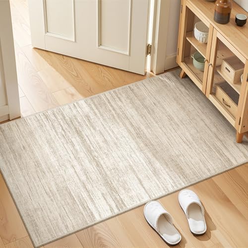 2x4 Rug Runners for Hallways Non Slip,Brown by Restydon
