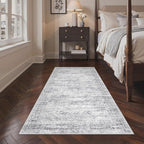 3x6 Runner Rug Non Slip,Washable Hallway Runner Rug,Grey - Image 4