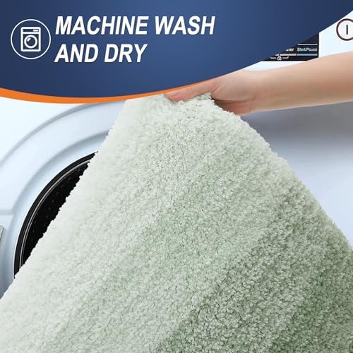 OLANLY Bathroom Runner Rug 54x24, Extra Soft Absorbent Microfiber Bath Rugs - Image 5