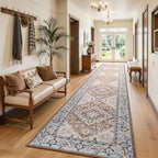 Lofus 2'6" x 12' Hallway Kitchen Washable Runner Rug, Long Carpet Brown by Lofus