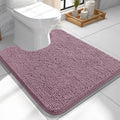 OLANLY Toilet Rugs U-Shaped 24x24, Soft Absorbent Chenille Contour Rugs by OLANLY