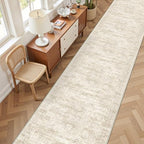 3x16 Runner Rug Non Slip,Washable Hallway Runner Rug,Beige - Image 5