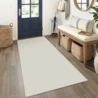 EARTHALL Washable Runner Rug, Non Slip Bedside Rug, 3x6 Ft, Cream/Grayish by Unknown