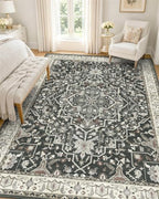 OLANLY 5x8 Washable Area Rug, Soft Non Slip Carpet for Bedroom Living Room by OLANLY