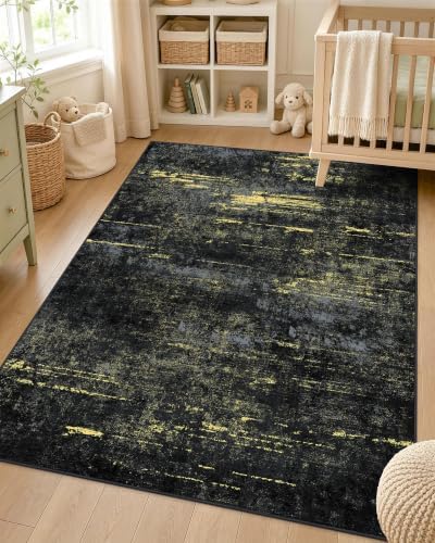 OLANLY 3x4 Washable Accent Rug, Soft Non Slip Carpet for Entryway Bedside by OLANLY